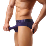 Men's Sexy Bikini Thong Underwear Smooth Long Bulge Pouch Shorts Boxers #LN