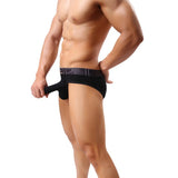 Men's Sexy Bikini Thong Underwear Smooth Long Bulge Pouch Shorts Boxers #LN