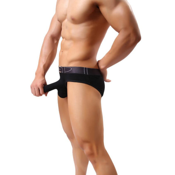Men's Sexy Bikini Thong Underwear Smooth Long Bulge Pouch Shorts Boxers #LN