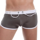 Men Boxer 2017 Sexy Mens Sporting Fitness Shorts Underwear Pant Boxer Trunk Solid Thin Breathable Male Underpants